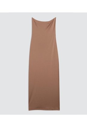 Vestido Para Mujer Manga Sisa Color Café  Marca Ostu #40170297