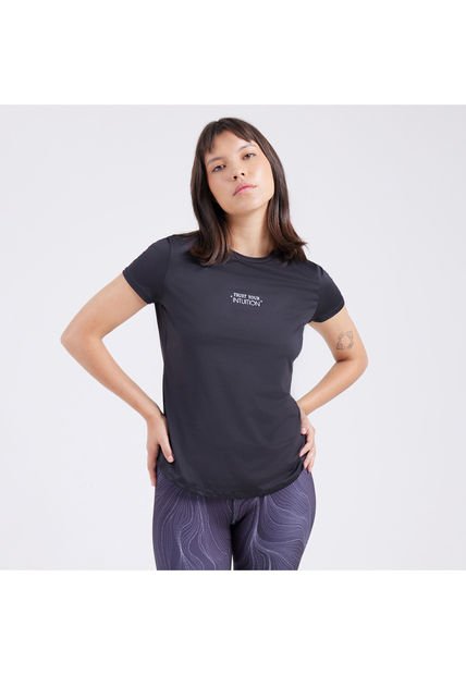 Camiseta Para Mujer Manga Corta Color Negro Marca Ostu #40091819
