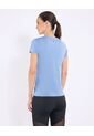 Camiseta  Para Mujer Manga Corta Cuello Redondo Color Azul Marca Ostu #40092798 de Ostu