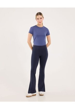 Camiseta Para Mujer Crop Top Color Azul Marca Ostu #40092550