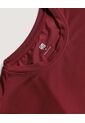 Camiseta  Para Mujer Manga Larga Cuello Redondo Color Vino Marca Ostu #40092816 de Ostu