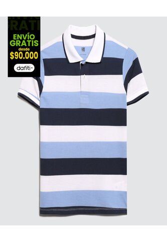 Polo Para Niño Manga Corta Color Blanco Marca Ostu #80110085 Ostu