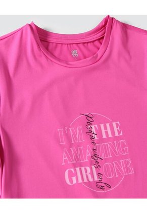 Camiseta Para Mujer Manga Corta Color Rosado Marca Ostu #40091753