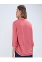 Blusa Para Mujer Manga 3/4 Color Rosado Oscuro Marca Ostu #40120832 de Ostu