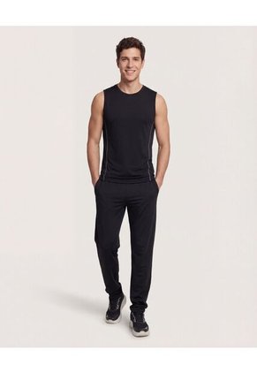 Camiseta Para Hombre Manga Sisa Cuello Redondo Color Negro Marca Ostu #60091928