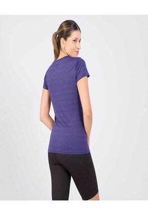 Camiseta Para Mujer Manga Corta Cuello Redondo Color Morado Marca Ostu #40092387