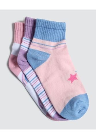 Medias Para Niña Tobillera Color Pack X Marca Ostu #90980106 Ostu