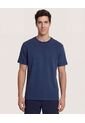 Camiseta  Para Hombre Manga Corta Cuello Redondo Color Azul Marca Ostu #60091956 de Ostu