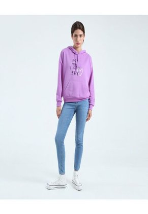 Buzo Para Mujer Hoodie Color Morado Marca Ostu #40060312