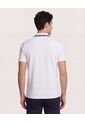Polo  Para Hombre Cuello Tejido Sin Bolsillo Color Blanco Marca Ostu #60110901 de Ostu