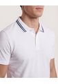 Polo  Para Hombre Cuello Tejido Sin Bolsillo Color Blanco Marca Ostu #60110901 de Ostu