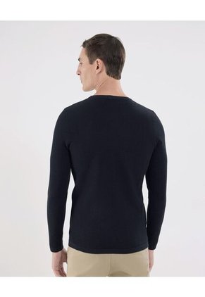 Saco Para Hombre Cuello Redondo Color Negro Marca Ostu #60330033
