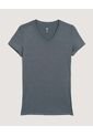Camiseta  Para Mujer Manga Corta Cuello V Color Verde Marca Ostu #40092805 de Ostu
