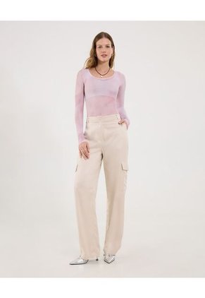 Pantalón Para Mujer Moda Color Beige Marca Ostu #40070798