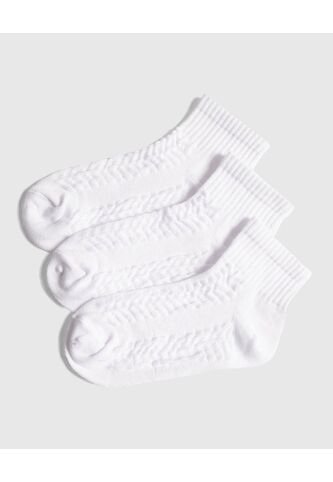 Medias Infantil Niña Tobillera Color Blanco Marca Ostu #90980135 Ostu