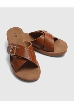 Sandalias Para Mujer Sandalia Color Café Marca Ostu #40690015