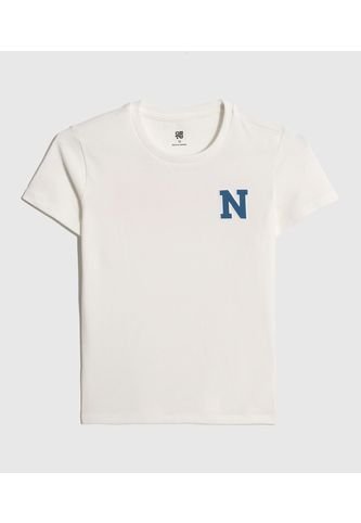 Camiseta Infantil Niño Manga Corta Cuello Redondo Color Crema Marca Ostu #80090275 Ostu