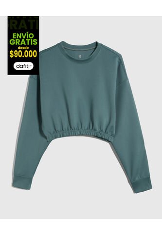 Buzo Para Mujer Cuello Redondo Color Verde  Marca Ostu #40060367 Ostu