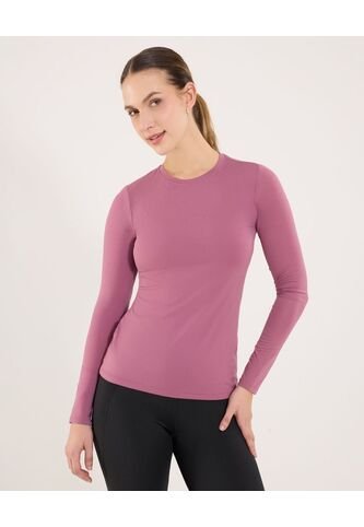 Camiseta Para Mujer Manga Larga Cuello Redondo Color Morado Marca Ostu #40092666 Ostu
