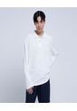 Polo Para Hombre M/L Cuello Tejido Sin Bolsillo Color Blanco Marca Ostu #60110625 de Ostu