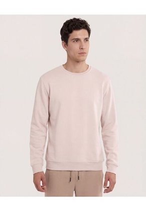 Buzo Para Hombre Cuello Redondo Color Beige Marca Ostu #60060601