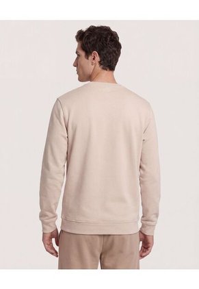Buzo Para Hombre Cuello Redondo Color Beige Marca Ostu #60060601
