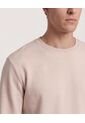 Buzo  Para Hombre Cuello Redondo Color Beige Marca Ostu #60060601 de Ostu