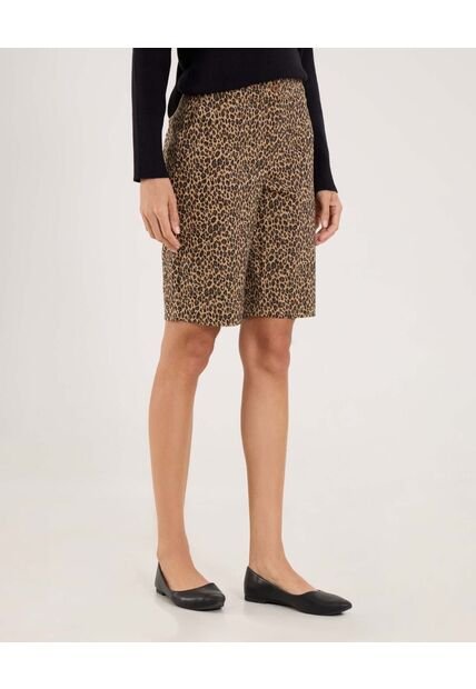 Bermuda Para Mujer Regular Corto Color Café Marca Ostu #40100098