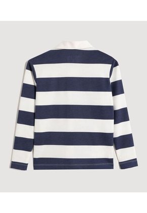 Polo Infantil Niño Manga Larga Color Azul Marca Ostu #80110108