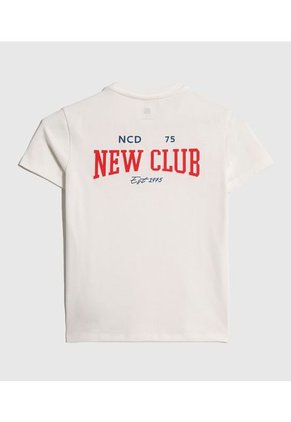 Camiseta Infantil Niño Manga Corta Cuello Redondo Color Crema Marca Ostu #80090275