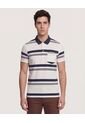 Polo  Para Hombre Cuello Tejido Con Bolsillo Color Crema Marca Ostu #60110832 de Ostu