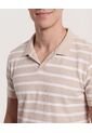 Polo  Para Hombre Cuello Tejido Sin Bolsillo Color Avena Marca Ostu #60110853 de Ostu