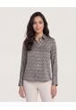 Camisa Para Mujer Manga Larga Color Negro Marca Ostu #40010262 de Ostu