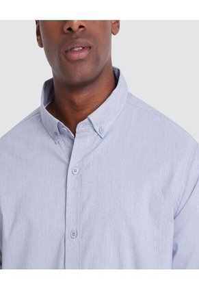 Camisa Para Hombre Manga Corta Sin Bolsillo Color Azul Oscuro Marca Ostu #60010513