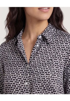 Camisa Para Mujer Manga Larga Color Negro Marca Ostu #40010262