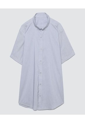 Camisa Para Hombre Manga Corta Sin Bolsillo Color Azul Oscuro Marca Ostu #60010513