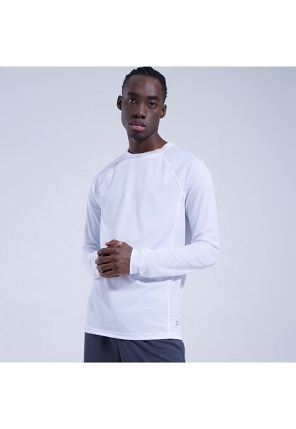 Camiseta Para Hombre Manga Larga Color Blanco Marca Ostu #60090989