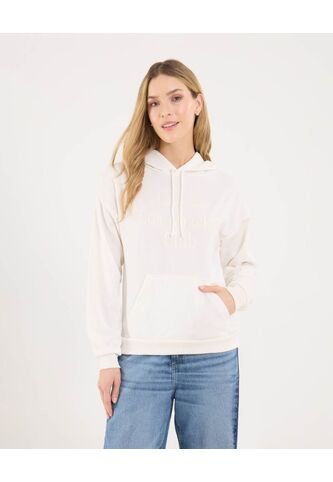 Buzo Para Mujer Hoodie Color Crema Marca Ostu #40060405 Ostu