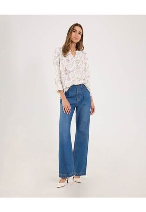 Blusa Para Mujer Manga 3/4 Color Lila  Marca Ostu #40121121