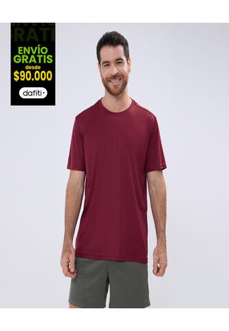 Camiseta Para Hombre Manga Corta Color Vino Marca Ostu #60091374 Ostu
