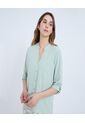 Blusa Para Mujer Manga 3/4 Color Verde Marca Ostu #40121097 de Ostu