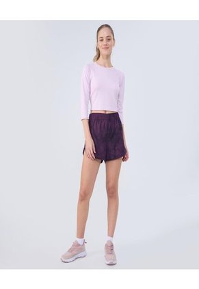 Crop Top Para Mujer Manga 3/4 Color Rosa Marca Ostu #40092291