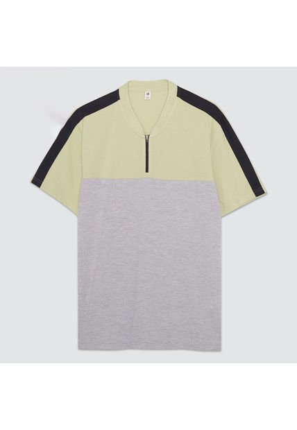 Polo Para Hombre Cuello Mao Sin Bolsillo Color Verde  Marca Ostu #60110527