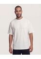 Camiseta  Para Hombre Manga Corta Cuello Redondo Color Crema Marca Ostu #60091902 de Ostu