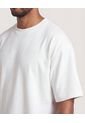 Camiseta  Para Hombre Manga Corta Cuello Redondo Color Crema Marca Ostu #60091902 de Ostu