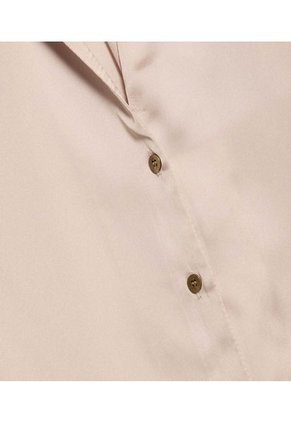 Camisa Para Mujer Ostu Color Beige Material 100% Poliéster