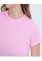 Camiseta Para Mujer Crop Top Color Rosa Marca Ostu #40092336 de Ostu