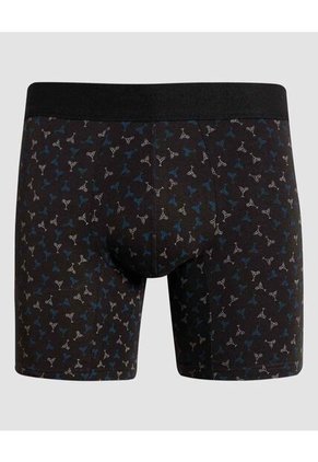 Boxer Para Hombre Filete Corto Algodón Color Negro Marca Ostu #60000438