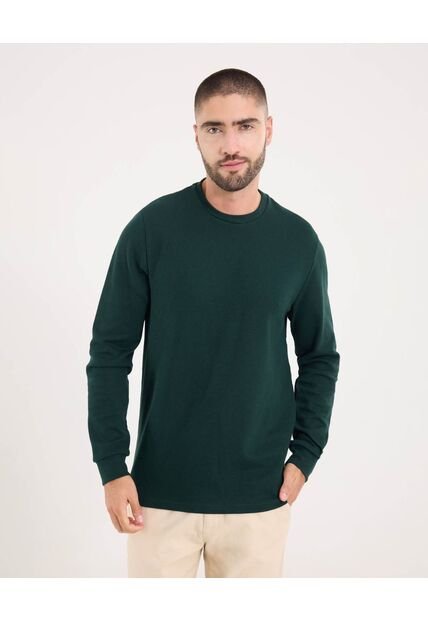 Buzo Para Hombre Cuello Redondo Color Verde Marca Ostu #60060567