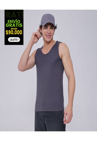 Camiseta Para Hombre Manga Sisa Color Gris Oscuro Marca Ostu #60091392 Ostu